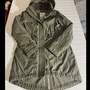 Vintage Y2K Abercrombie & Fitch Hooded Sherpa Lined Parka Jacket Coat Size M